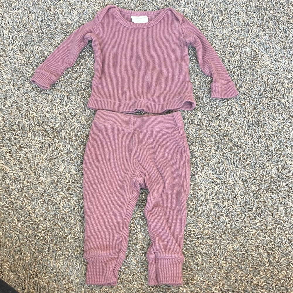 Spearmint love, organic cotton thermal set